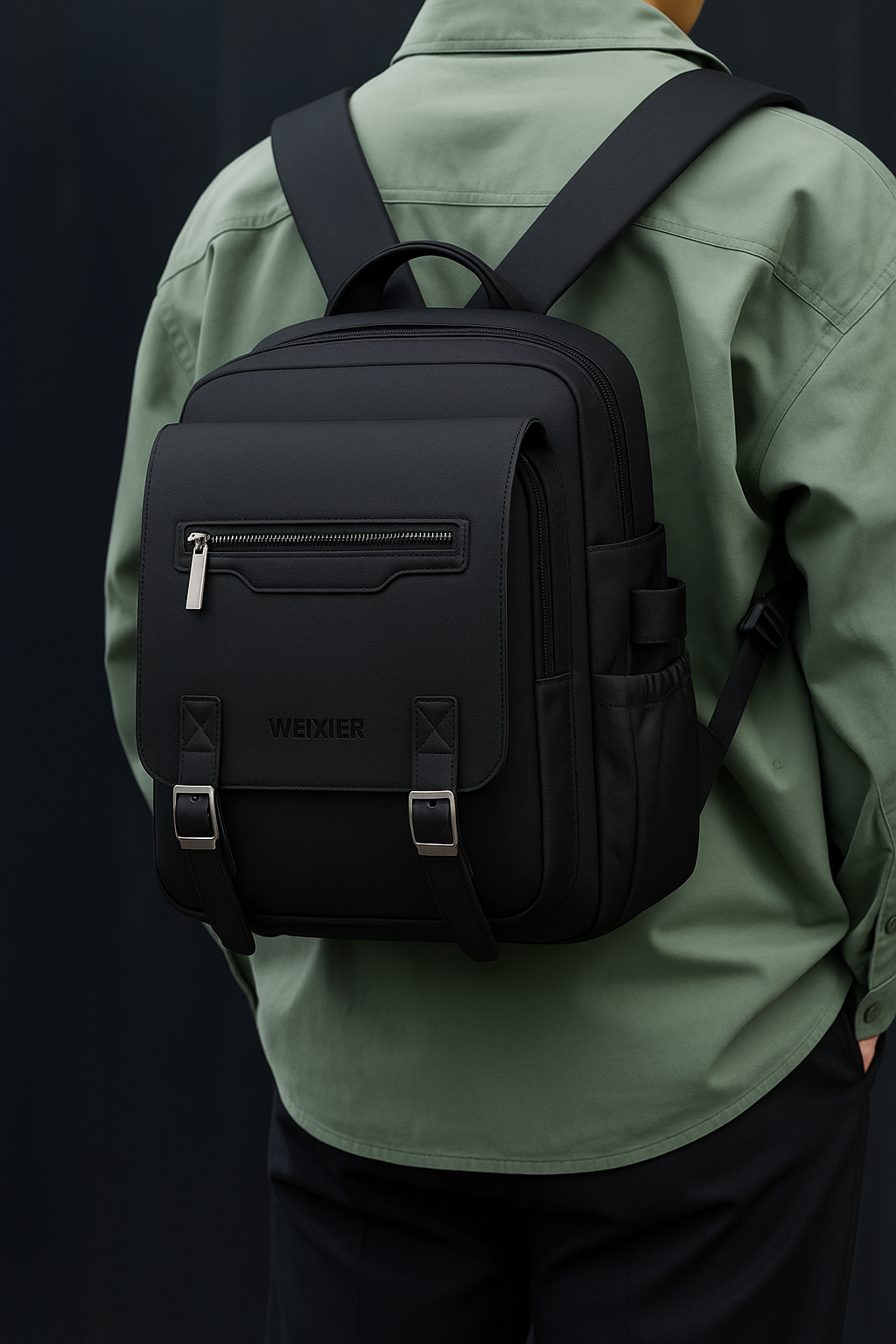 sac à dos pour homme en cuir w2