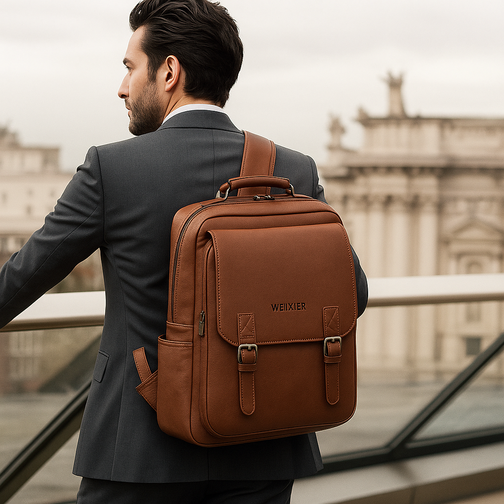 sac à dos pour homme en cuir w1