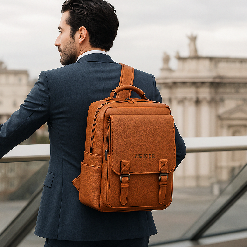 sac à dos pour homme en cuir w1